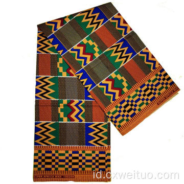 100% Fashion Polyester Kain Cetak Lilin Afrika